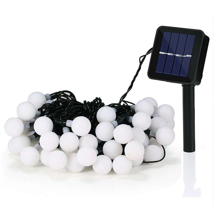 Ball Shape 30 LEDs Outdoor Waterproof Christmas Festival Decoration Solar Lamp String(Colour)