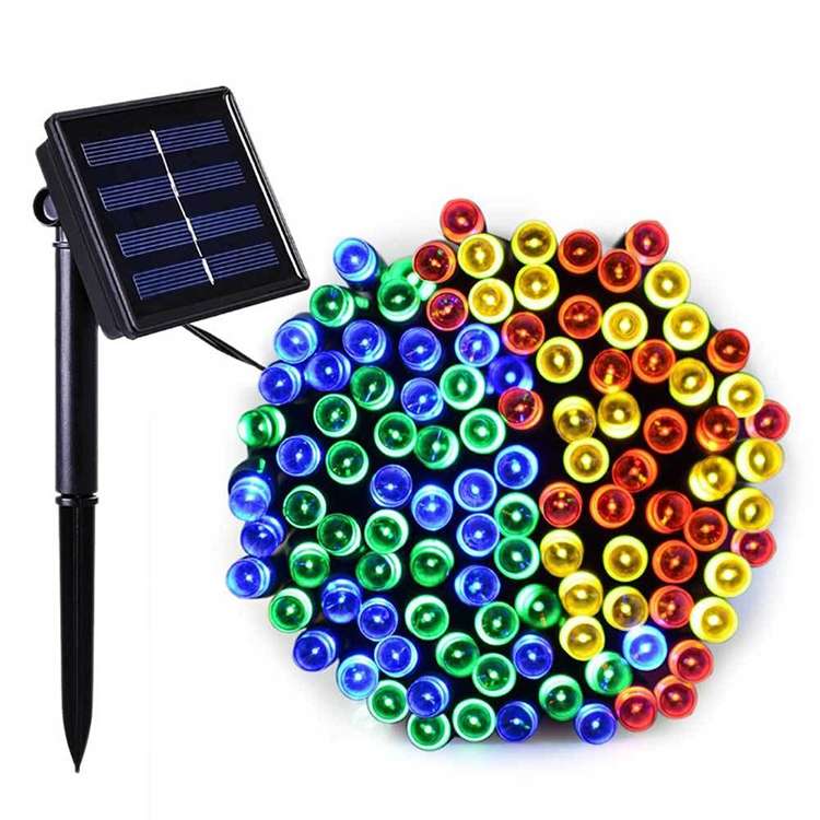 200 LEDs Outdoor Waterproof Christmas Festival Decoration Solar Lamp String, Length: 22m(Colour)