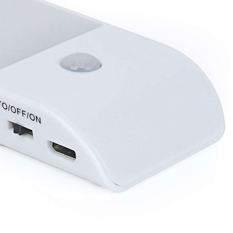 PIR Human Body Motion Sensor White Light LED Night Light, 1W 12 LEDs 240 LM USB Charging, Sensor Dis