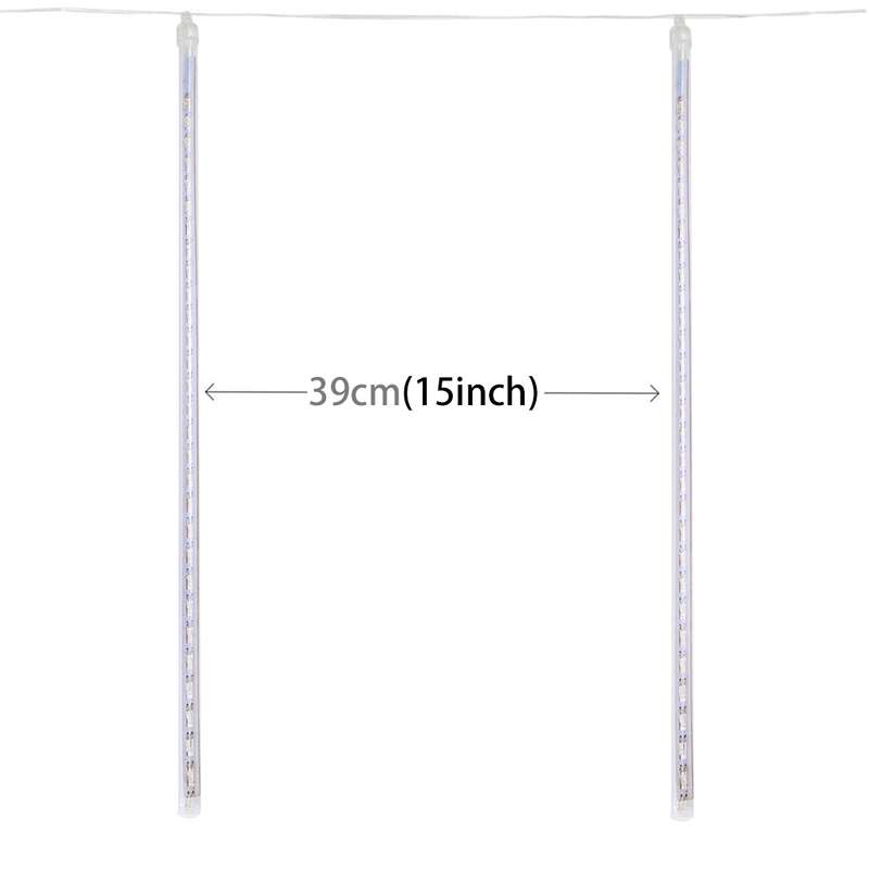 50cm 8 Tubes DIP Meteor Rain Light, LED Decorative Light, Tube Diameter: 1.2cm, AC 100-240V, US, EU