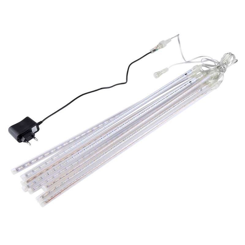 50cm 8 Tubes DIP Meteor Rain Light, LED Decorative Light, Tube Diameter: 1.2cm, AC 100-240V, US, EU