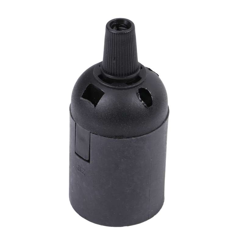 E27 Lamp Light Socket Bulbs Holder Base(Black)
