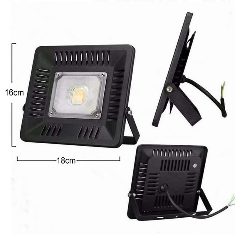30W Waterproof 3000K Warm White Light LED Floodlight Lamp, Luminous Flux: > 2400LM, PF > 0.9, RA > 8