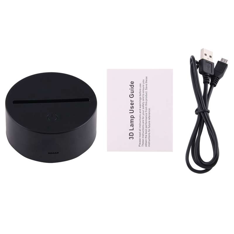 Giraffe Style 3D Touch Switch Control LED Light , 7 Color Discoloration Creative Visual Stereo Lamp