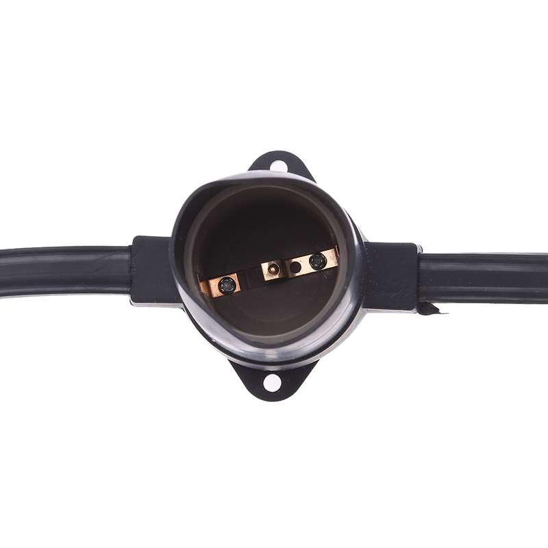 E27 Lamp Holder 8 Heads Hanging Wire Chandelier Lamp Holder Bulb Base Power Cable, Cable Length: 1m