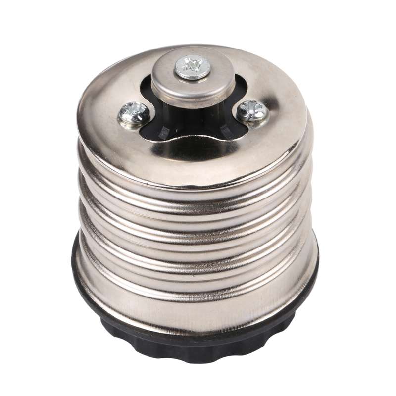 B15 to E27 Light Bulbs Adapter Converter (White)