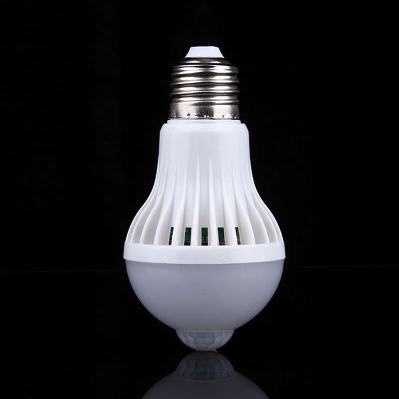 E27 5W Infrared Motion Sensor LED Light Bulb, Sensor Distance: 4-6m, AC 85-265V