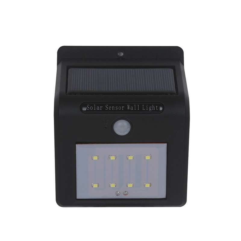 IP65 Waterproof White Light, 8 LEDs Solar Motion Sensor Wall Light with Solar Panel