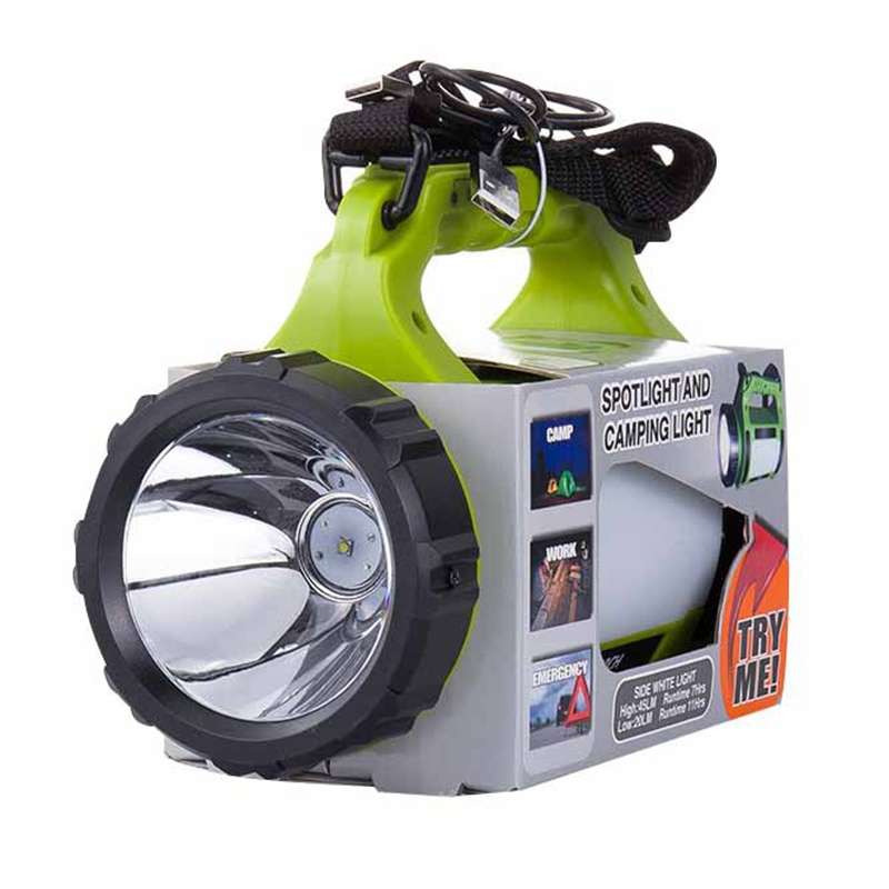 5W 1000LM USB Charging Outdoor Portable LED Searchlight, with USB Export Function