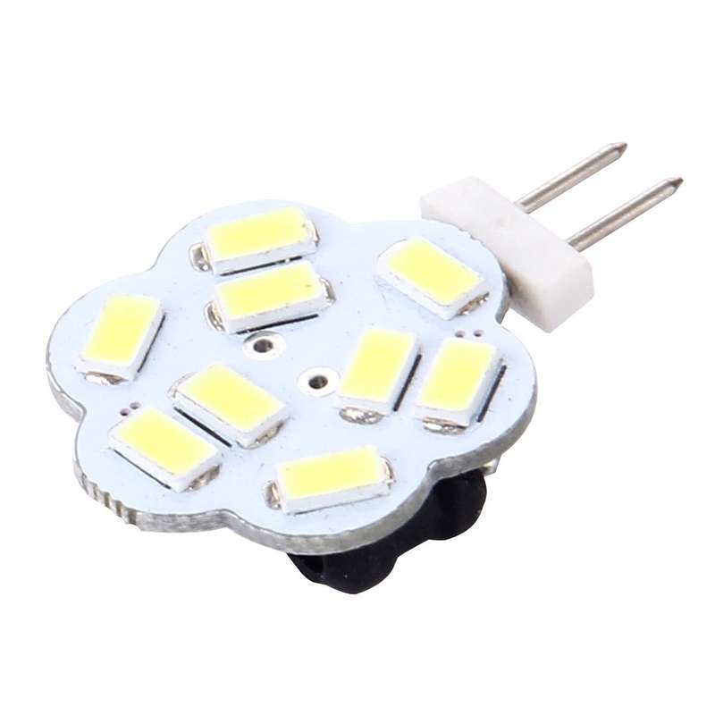 G4 9 LED SMD 5730 Flower Decorative Light for Indoor / Outdoor Decoration, DC/AC 12-24V, Side Pins (