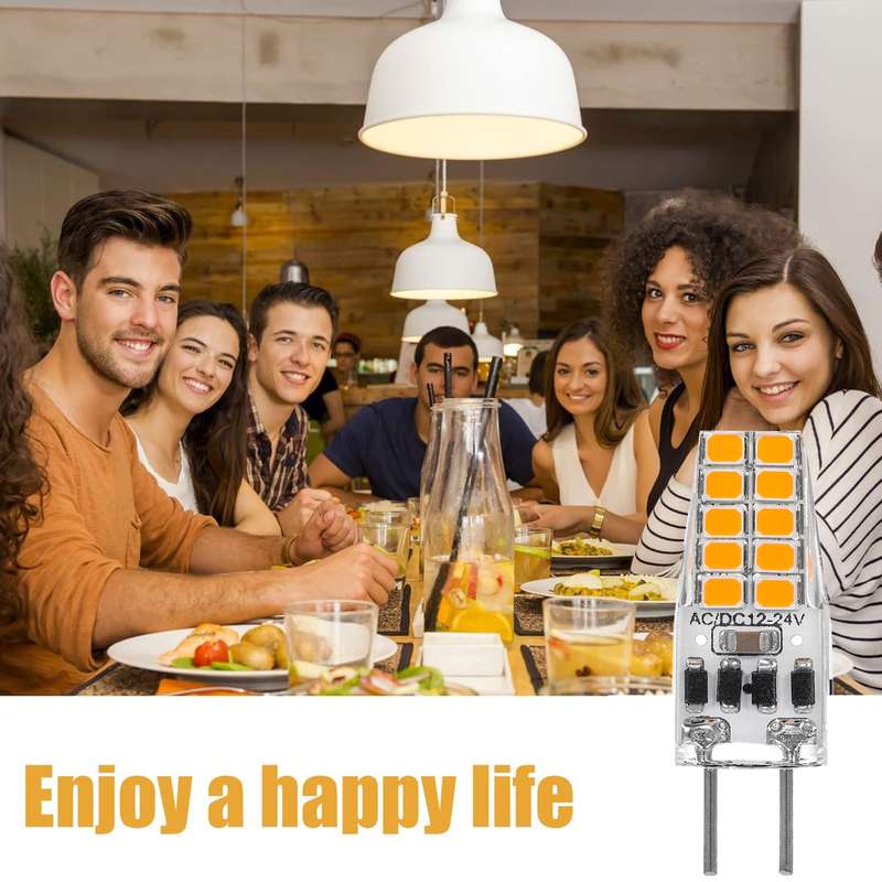 GY6.35 3W 245-280LM 20 LED SMD 2835 Dimmer Corn Light Bulb, AC/DC 12V(White Light)