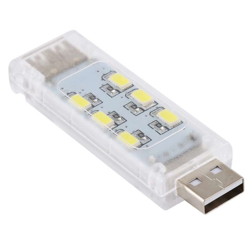 12 LEDs Double Sided Stackable USB Light(White Light)