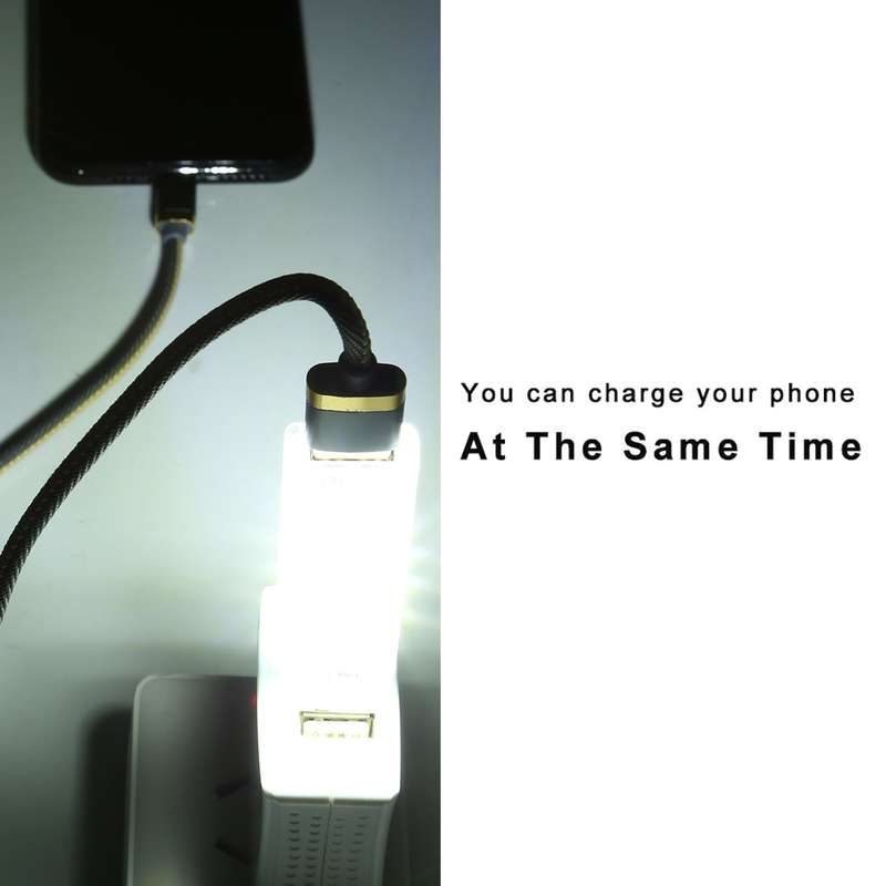 12 LEDs Double Sided Stackable USB Light(White Light)