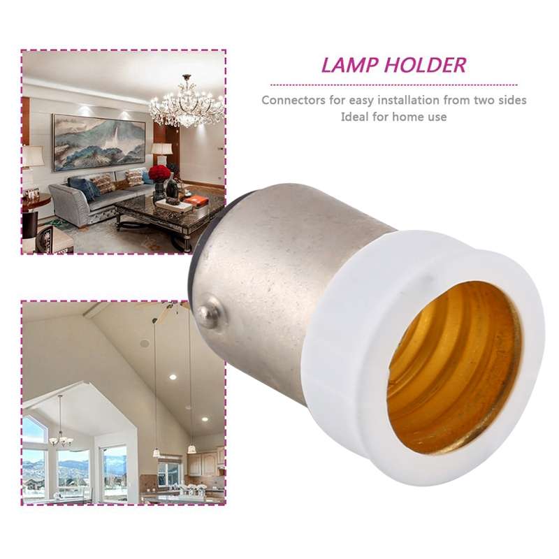 B15 to E14 Light Lamp Bulbs Adapter Converter