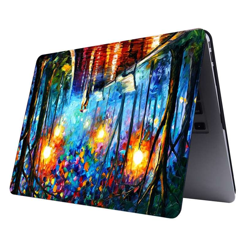 RS-704 Colorful Printing Laptop Plastic Protective Case for MacBook Pro 13.3 inch A1708 (2016 - 2017