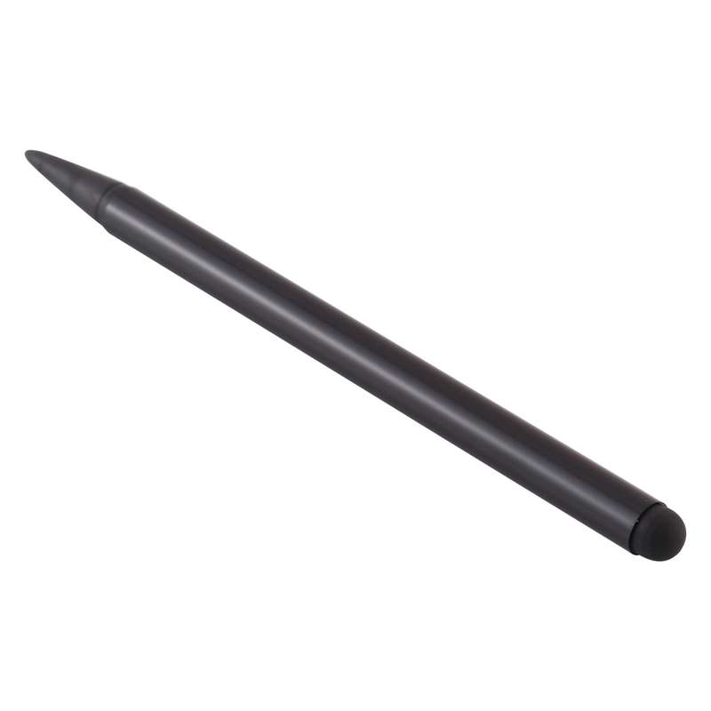 Resistive Capacitive Touch Screen Precision Touch Double Tip Stylus Pen(Silver)