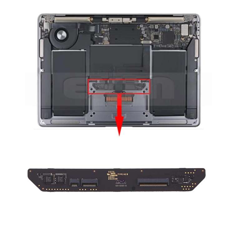 Audio Jack Board for MacBook Air Retina 13 inch A1932 (2018 / 2019) 820-01124-A 821-01528-A(White)