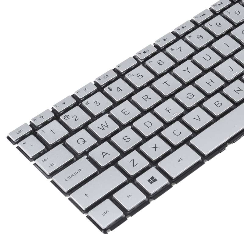 For HP Envy X360 15-ED 15-ED0008CA 15-ED0023DX US Version Keyboard with RGB Backlight (Silver)