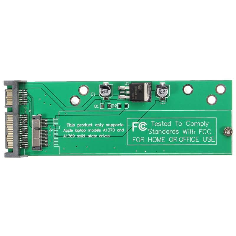 Hard Disk Drive Adapter 12 + 6-pin To SATA 22-Pin SSD Adapter Converter Card for Apple MacBook Air 2