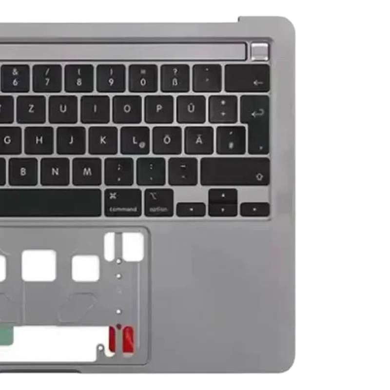 For Macbook Pro 13 inch 2021 A2338 C-side Cover + UK Edition Key Board (Grey)