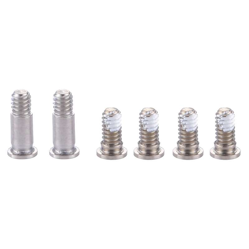 6 in 1 for Macbook Pro 15.4 inch with Touchbar A1707 Computer Case Bottom Cover Screws(Silver)