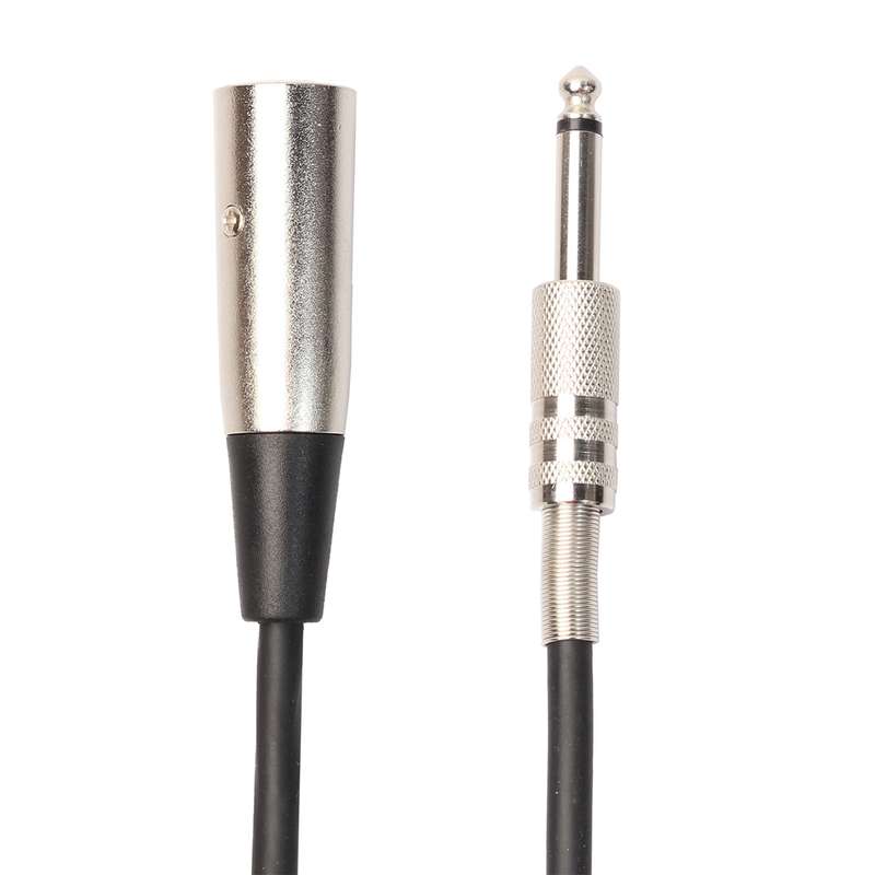 5m XLR 3-Pin Male to 1/4 inch (6.35mm) Mono Shielded Microphone Audio Cord Cable