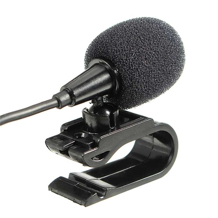 ZJ015MR Stereo 3.5mm Angle Head Plug Car Navigation DVD External Paste Microphone, Length: 3m