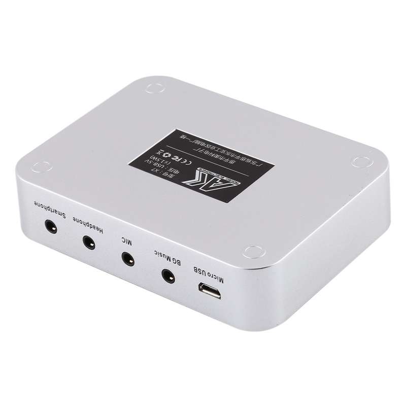 X7 Live Broadcast Audio USB Headset Microphone Webcast Entertainment Streamer Sound Card for Phone,