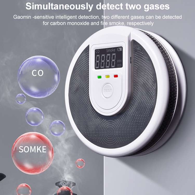 JSN-999COM Live Voice Alarm Smoke Carbon Monoxide Alarm Detector without Battery
