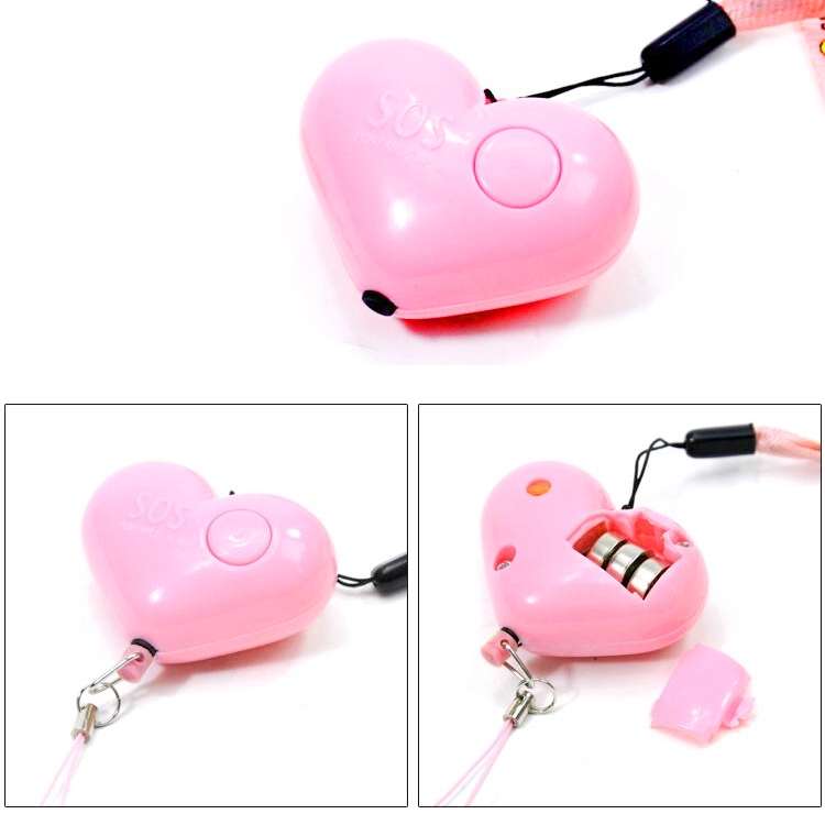 DOBERMAN Key-chain Personal Security Alarm Pull Ring Triggered Anti-attack Safety Emergency Alarm(Wh