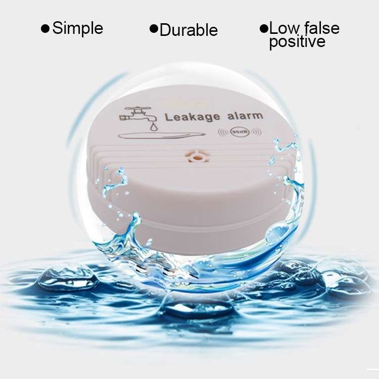 360 Degrees Water Leak Detector Sensor 85dB Volume Water Leakage Alarm for Home Kitchen, Toilet, Flo
