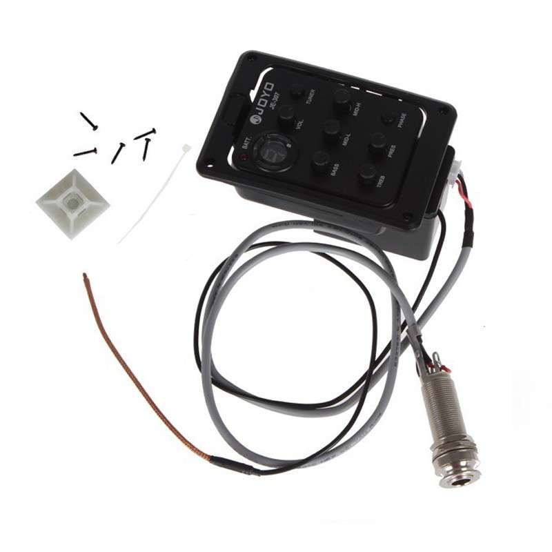 JOYO JE-307 Guitar Pickup 5-Band Equalizer Folk Guitar EQ Acoustic guitarra Pickup Preamp Electric D