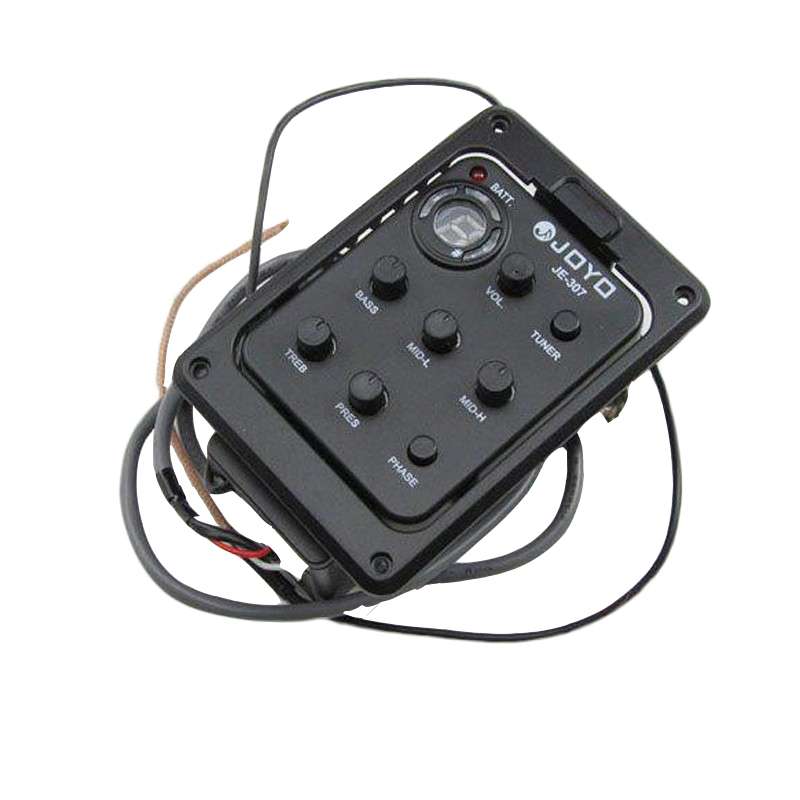 JOYO JE-307 Guitar Pickup 5-Band Equalizer Folk Guitar EQ Acoustic guitarra Pickup Preamp Electric D