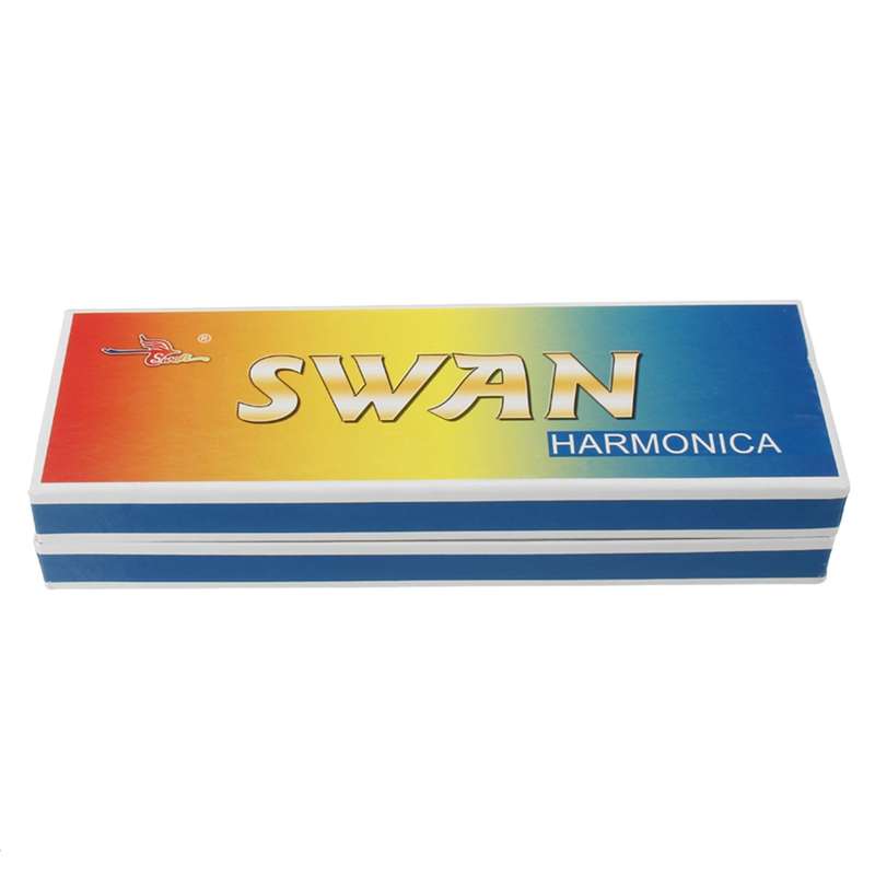 Swan SW24-12A 24-holes Double-sided Harmonica Beginner Polyphony Box Adult Children Beginners Perfor