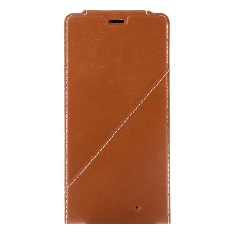 Vertical Flip Genuine Leather Case + QI Wireless Standard Charging Back Cover For Microsoft Lumia 95