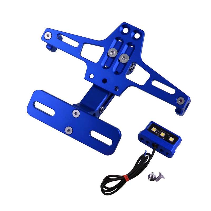 LPF013 Motorcycle Modification Accessories Universal Aircraft Shape Aluminum Alloy License Plate Bra