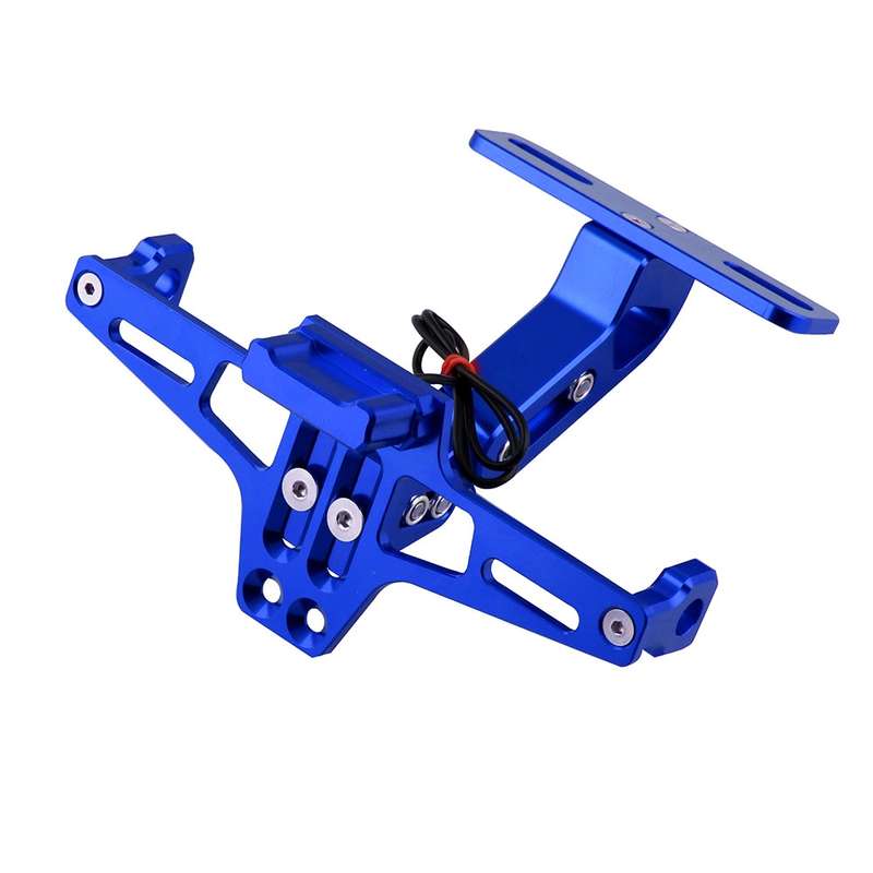 LPF013 Motorcycle Modification Accessories Universal Aircraft Shape Aluminum Alloy License Plate Bra