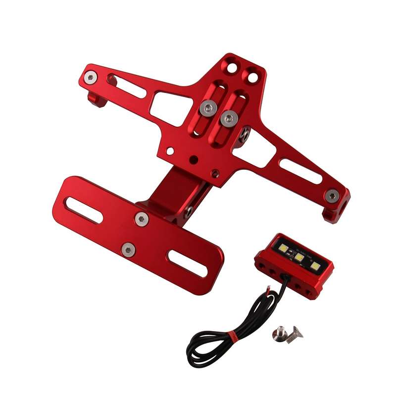 LPF013 Motorcycle Modification Accessories Universal Aircraft Shape Aluminum Alloy License Plate Bra