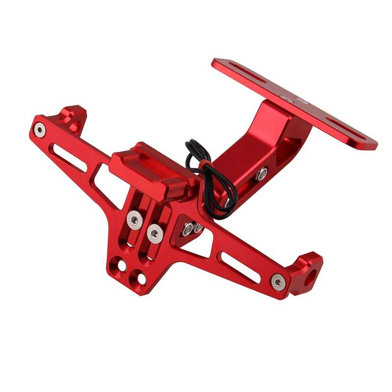 LPF013 Motorcycle Modification Accessories Universal Aircraft Shape Aluminum Alloy License Plate Bra