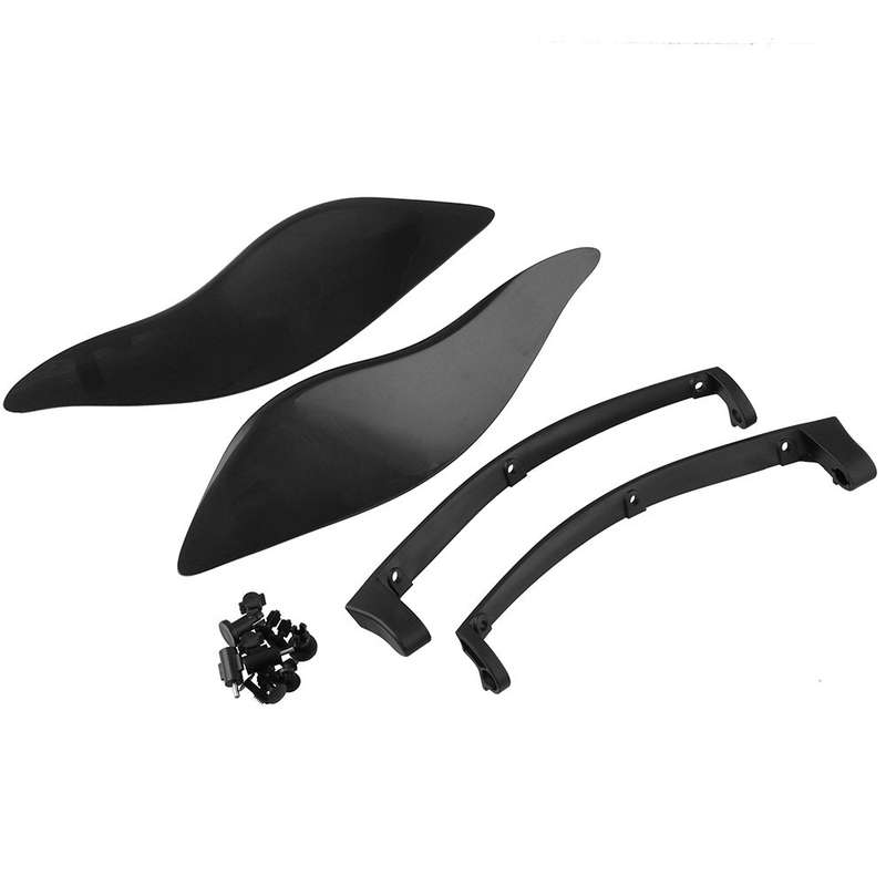MB-OT360 2 PCS Adjustable Air Deflectors Side Wings Fairing Side Cover Shield for for 2014-2019 Harl