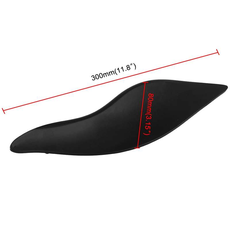 MB-OT360 2 PCS Adjustable Air Deflectors Side Wings Fairing Side Cover Shield for for 2014-2019 Harl