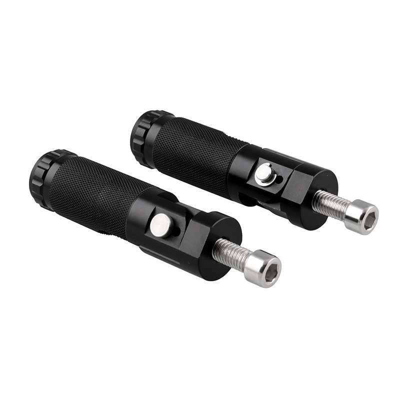 MB-BF006-BK 2 PCS Universal Motorcycle Motor Bike Folding Footrests Footpegs Foot Rests Pegs Rear Pe