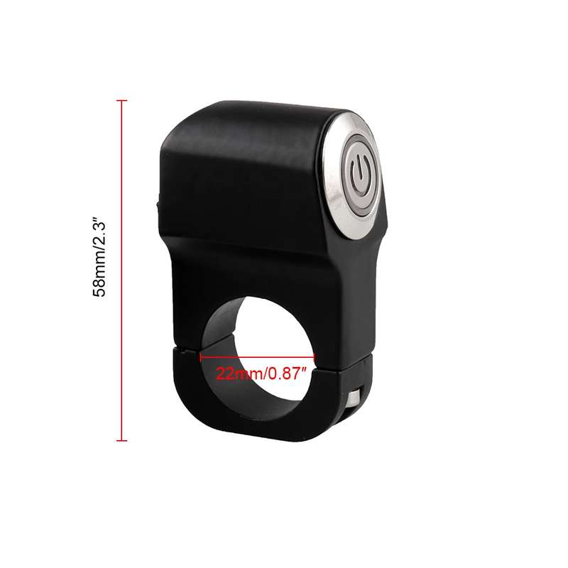 MB-BS001-R Motorcycle Motorcycle Switches 22mm Handlebar Mount Switch Headlight Hazard Brake Light P