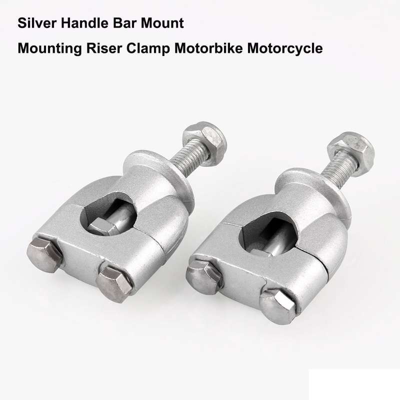 MB-MH027-S Universal Motorcycle Aluminum + Iron 22mm Single Hole Handlebar Fixed Bracket
