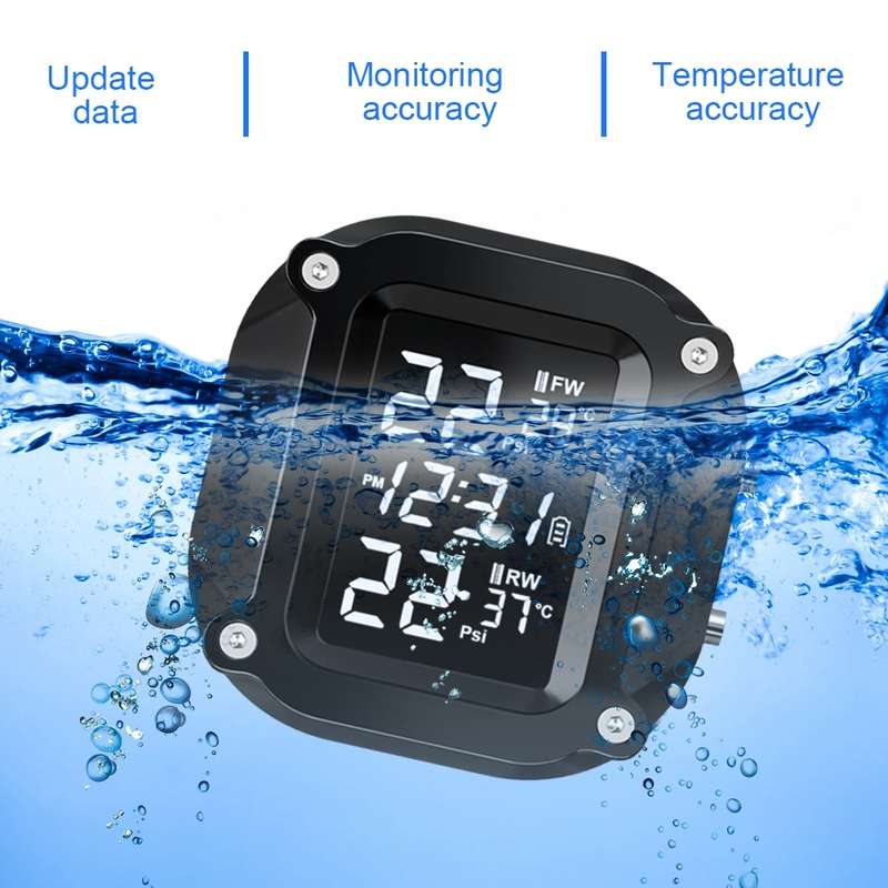 M6 Motorcycles Tire Pressure Monitor with Holder