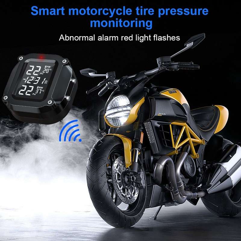 M6 Motorcycles Tire Pressure Monitor with Holder