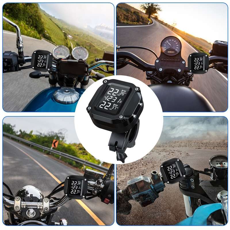 M6 Motorcycles Tire Pressure Monitor with Holder