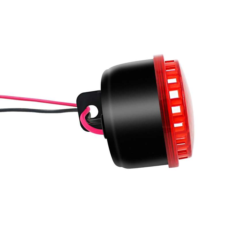 Motorcycle Brakes Horn with Red LED Light 12V 6 Tones + LED Lamp