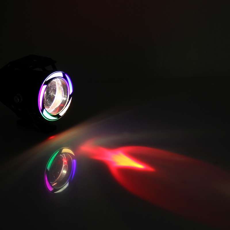 U7 10W 1000LM LED Waterproof IP67 Headlamp Light with Angel Eyes Light for Motorcycle / SUV, DC 12V