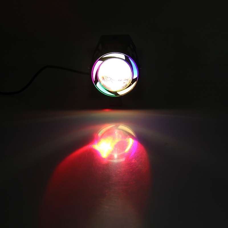U7 10W 1000LM LED Waterproof IP67 Headlamp Light with Angel Eyes Light for Motorcycle / SUV, DC 12V